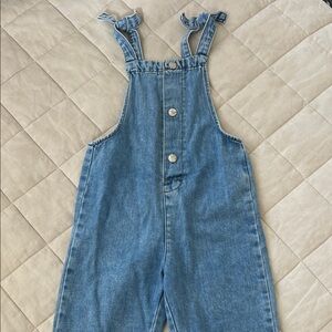 Zara Denim Kids Overalls with Button Detail